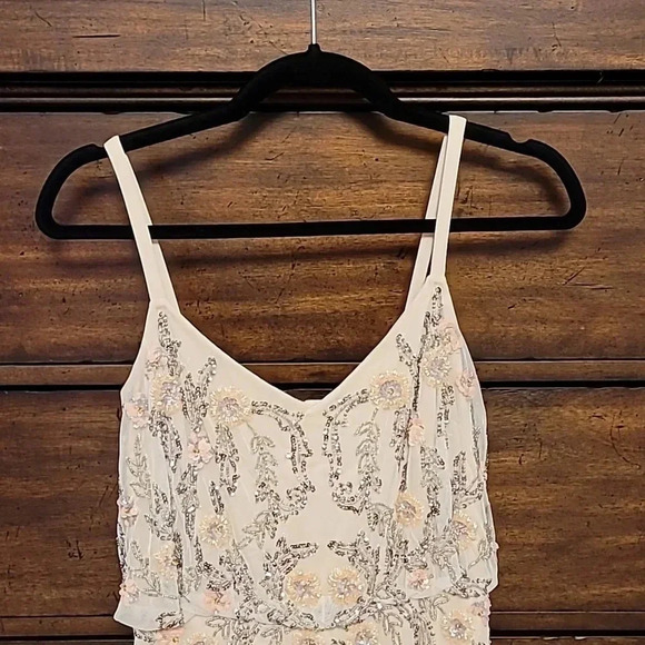 Adrianna Papell Floral Beaded Dress - New with Tags - Picture 4 of 6